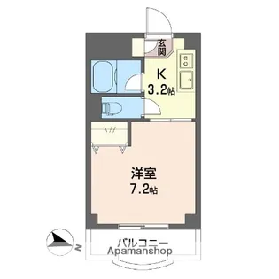 ワコーハイツ【2階】の間取り