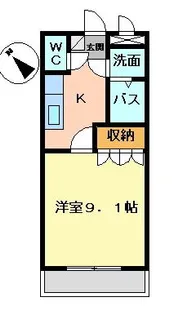 シャンテール弐番館【2階】の間取り