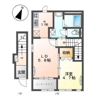 ルル ハレレア(LULU HALELEA)【2階】の間取り