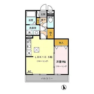 クレールTK【1階】の間取り