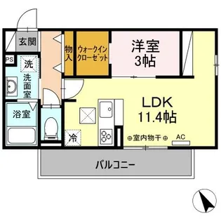 ソレイユメゾン御殿場【1階】の間取り