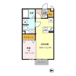 セジュールカミ【205号室】の間取り