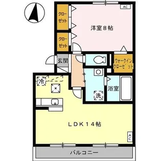 R ルミエール【1階】の間取り