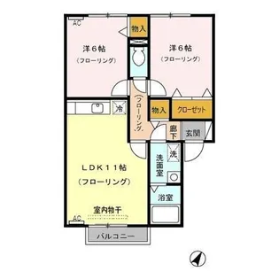 プチソレイユ【2階】の間取り