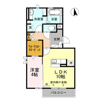 ゴールドヒルズ【3階】の間取り