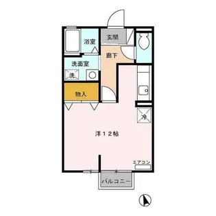 サンライズ A【2階】の間取り