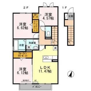 エスポワールYⅤ【2階】の間取り