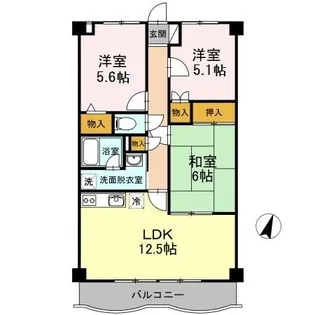 ビヴァシティ函南【4階】の間取り