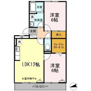 レジデンスKISE【3階】の間取り