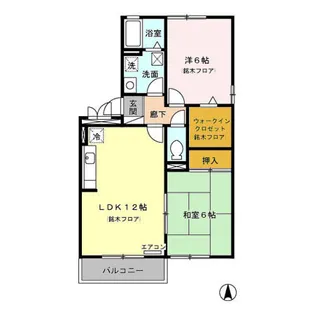 ハイネスサカシタ A【3階】の間取り