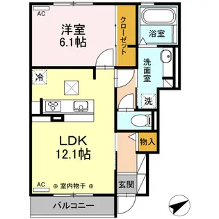 サンロード【1階】の間取り