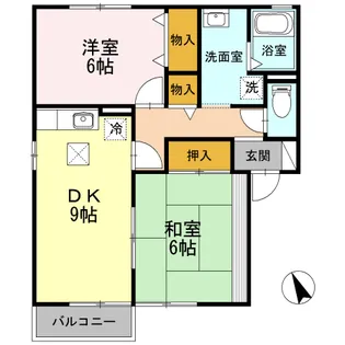 セジュール中丸【1階】の間取り