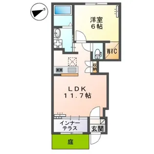 リジエール【1階】の間取り