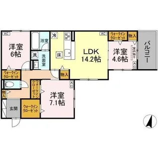 DiosPersimmon長泉 II棟【1階】の間取り