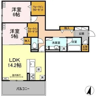 DiosPersimmon長泉 II棟【1階】の間取り