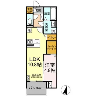 DIOSPERSIMMON長泉 I棟【3階】の間取り