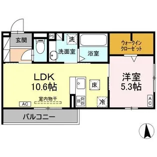 DーCRINUM 本田町【1階】の間取り