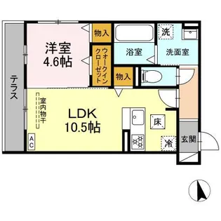 DーCRINUM沼津 岡宮【3階】の間取り