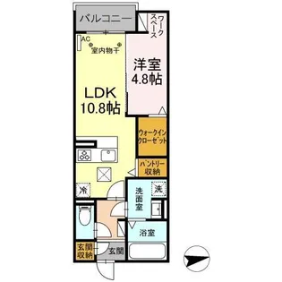あいグラン・三島駅 A棟【1階】の間取り