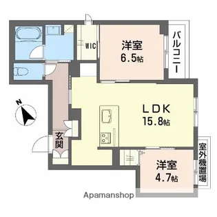 ヴィアソーレ【302号室】の間取り