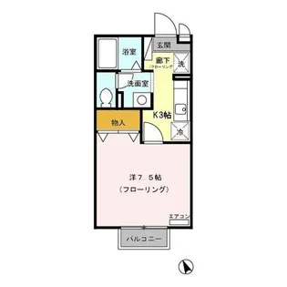 ボナールカンベ A【2階】の間取り