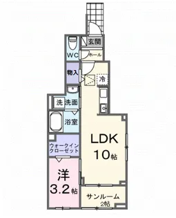 シャノワールS【1階】の間取り