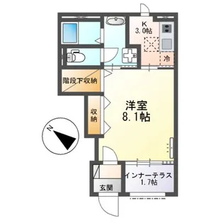 沼津市大諏訪アパート【1階】の間取り