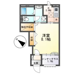 ピーコック【1階】の間取り