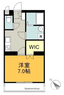 フラット麻布Ⅲ【2階】の間取り