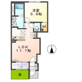 タウニィ裾野Ⅰ【1階】の間取り