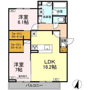 サン グレイス【2階】の間取り