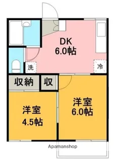 タウニィくすの木【2階】の間取り
