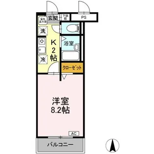 ジュネスメゾンイノウエ【1階】の間取り