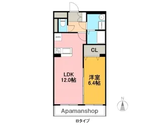 プラウドR【1階】の間取り