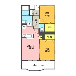 ブルーローズ【1階】の間取り