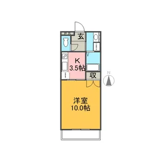 ロイヤルパレス参番館【308号室】の間取り
