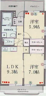サンロード伊豆【3階】の間取り