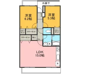 ガーデンヒルズ カメリア【2階】の間取り