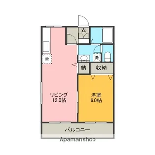 サンビレッジ南一色H棟【101号室】の間取り