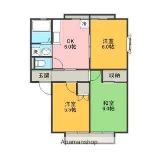 サンビレッジ南一色【2階】の間取り