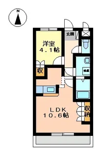 グランドパレス長泉D【1階】の間取り