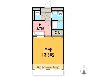 いおり【302号室】の間取り