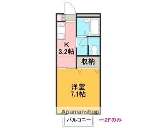 リヴェール壱番館【2階】の間取り