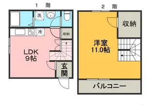 悠ハウジングオオツカ【1階】の間取り