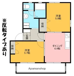 シェル エリル【2階】の間取り