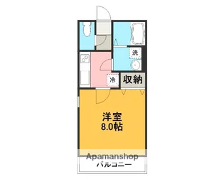 メゾンカナメ【201号室】の間取り