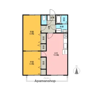 千寿パレス【3階】の間取り