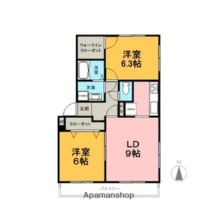 アルヴェアーレ大塚Ⅱ【1階】の間取り