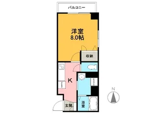 アビターレ平町【6階】の間取り