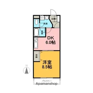 ヴィブレ宮脇【2階】の間取り